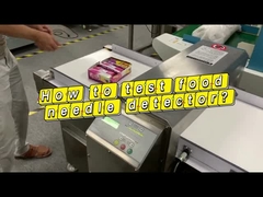 เครื่องตรวจจับโลหะสายการผลิตอาหารหน้าจอสัมผัสที่ละเอียดอ่อนสำหรับอาหาร